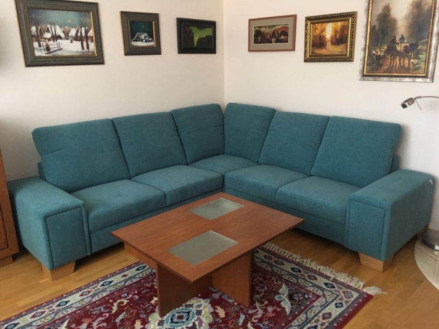 Sedacia súprava Metropol s polohovateľnými opierkami 260x260cm v látke Tissus.